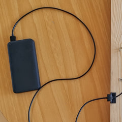 Magnetic cable EXTERIOR PART for charging without dismantling the lamp