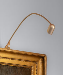 Silhouette Luxe : Lampe autonome avec tête Aluminium pour tableau