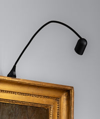 Silhouette Luxe : Lampe autonome avec tête Aluminium pour tableau